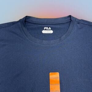 FILA Men’s XXL Blue Performance Crew Neck T-Shirt